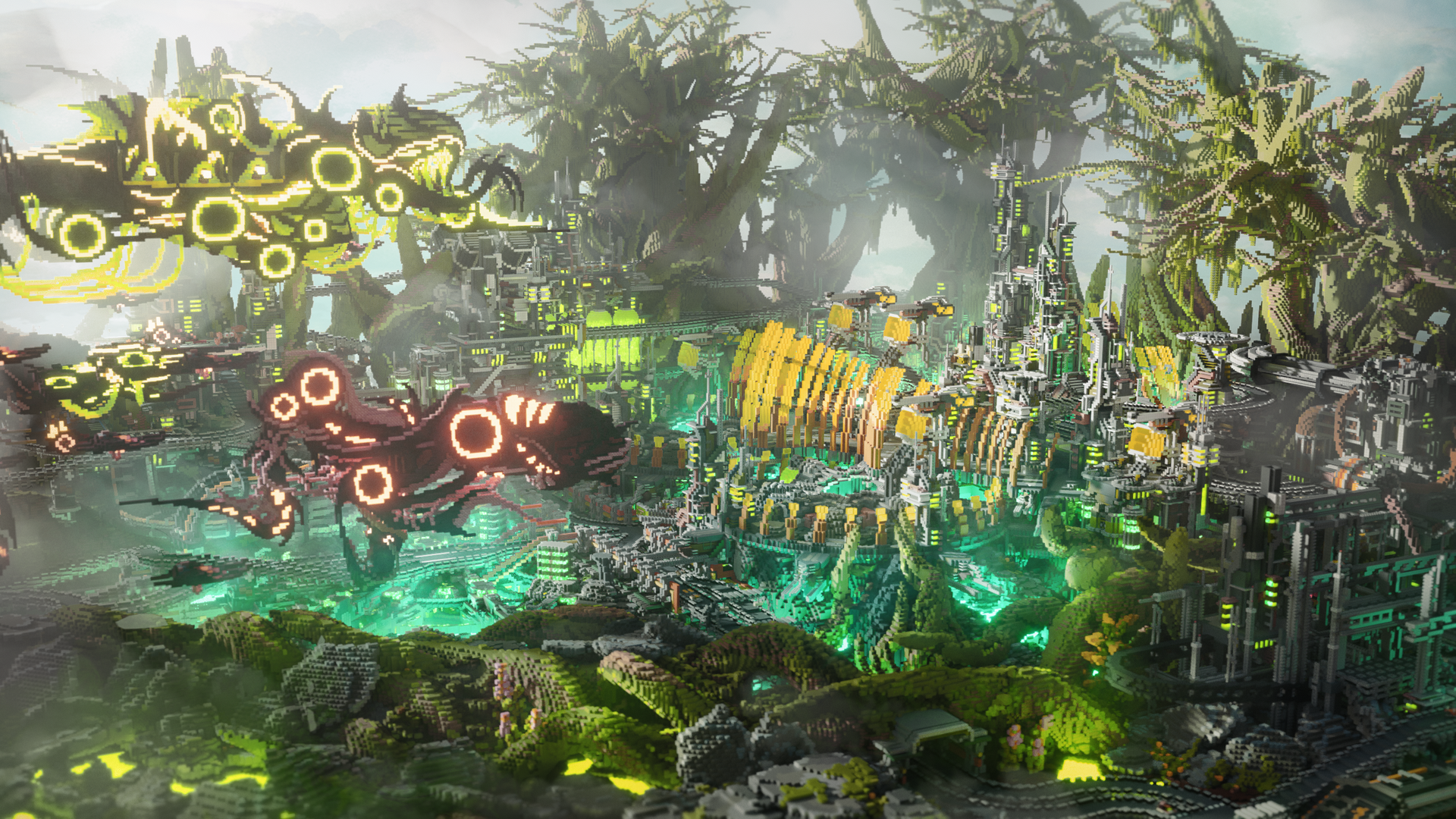 Main city of alien swamp by Matteo